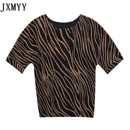 Spring Short Sleeve Striped Blouse Women Cotton Casual O Neck Plus Size Women Shirt Ladies Pullover Tops Blusas Mujer JXMYY 210412