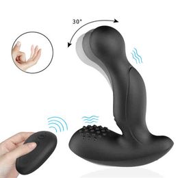 Nxy Anal Toys Vibrator Finger Prostate Massage Anus Stimulate Butt Plug Male Masturbator Backyard Vibrating Sex Product for Men Gays 220420