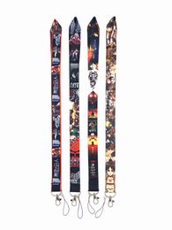 Cell Phone Straps & Charms 100pcs/lot Japan Anime Cartoon Attack on Titan neck Lanyard PDA Key ID Holder long strap wholesale #01
