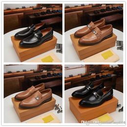 A4 2022 24 style models Italian Luxury Designer leathers dress shoes Top Leather wedding party men shoesss suede fashion loafers heel shoess size 38-45 size 6.5-11