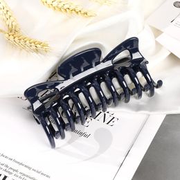 2022 12cm Large Size Hair Crab Claws For Thick Hair Women Ponytail Hairpins Clip Fashion Shiny Bow Accessories