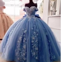 Vestidos Azul Cielo Para Quinceañera Oferta Online | DHgate.com