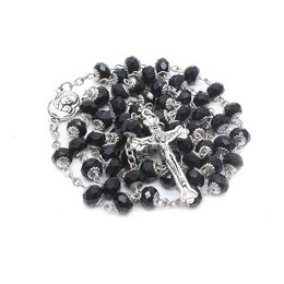 cristal chapelet croix collier de perles de prire saints catholiques fournitures de prire cadeaux
