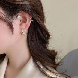 Clip-on & Screw Back Fashion Star Moon Zircon Animal Geometry Korean Earrings Women Without Pierced Jewellery Wedding Accessories GiftsClip-on