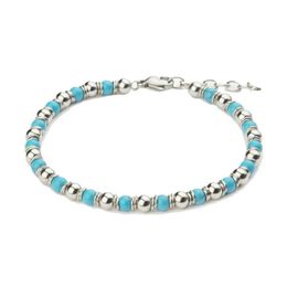 Charm Bracelets Runda Summer Arrival Men Stainless Steel Bead Bracelet With Natural Stone LOGO Tag JewelryCharm