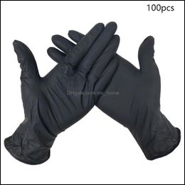 Wholesale Gloves Wear Resistance Nitrile Disposable Food Testing Household Cleaning Washing Anti-Static Fast Drop Delivery 2021 Kitchen Supp
