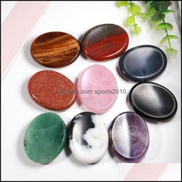 Arts And Crafts Arts Gifts Home Garden Worry Stone Thumb Gemstone Artware Natural Rose Quartz Healing Crystal Therapy Reik Dhvxj