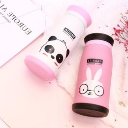 Custom Cartoon Stainless Steel Thermos Tumbler Cups Vacuum Flask thermo Water Mug Thermocup Birthday Couple Gift 220621