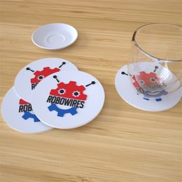Custom EcoFriendly Silicone Disc glass drink cup ers Promotion gifts Mats Pads Advertising gifts 220621