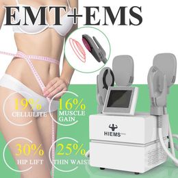 4 Heads HIEMT fat burning body sculpting machine muscle burn fat buttock lift fitness equipment EMS EMT multifunctional slimming equipments