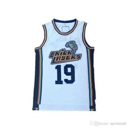 Xflsp #19 Aaliyah Bricklayers Jersey Stitched 1996 MTV Rock N Jock Jersey Movie Basketball Jersey Top Quality Size S-XXL