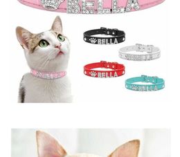 400PC/lot Plain PU Leather Pet Dog Collar 4 size with 10mm small belt fit for 10mm diy slide letter charms