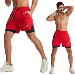 Running Shorts Summer Men Training Sports Homme Fitness Gym Quick Dry Workout Jogging Basketball GymwearRunning