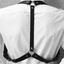 Belts Black Women Mature Men Gentleman Adjustable Pu Leather Body Chest Harness Belt Punk Fancy Costume Clothing Accessories