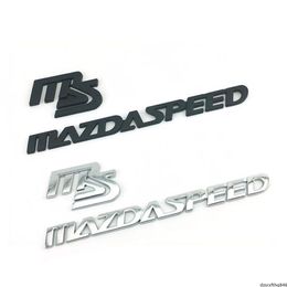 -Adesivo de carro MS Mazdaspeed embleme Decal Sticker Logo para mazda 2 3 5 6 CX5 CX7 323 AXELA ATENZA EMBLEME