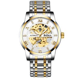 Wristwatches Top Mens Automatic Watches Men Stainless Steel Skeleton Mechanical Wristwatch Relogio MasculinoWristwatches WristwatchesWristwa