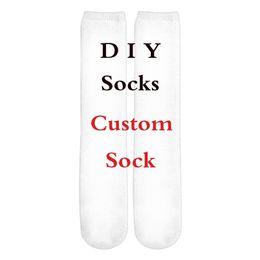Tessffel 3D Printed DIY Clothing Fashion Men s and Women s Cotton Socks Autumn Winter Leisure Long Sports Style7 220707