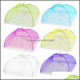 Cooking Utensils Mti Colour Pop Up Mesh Screen Food Er Tent Umbrella Folding Outdoor Picnic Foods Ers Meshes High Quality 2 Drop Delivery 202