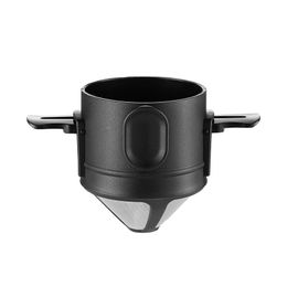 Portable Hand-brewed Coffee Philtre Paper-free Reusable Hanging Ear Folding Philtre Dripper Appliance WJ0012