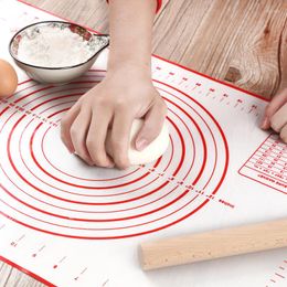 Table Mats & Pads Non-stick Silicone Thickening Mat Rolling Dough Liner Pad Pastry Cake Bakeware Paste Flour Sheet Kitchen ToolsMats