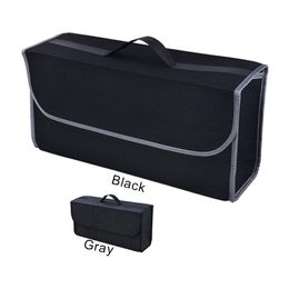 Car Organiser Paint Trunk Soft Felt Storage Box Cargo Container Bag Stowing Tidying Holder Multi-PocketCar