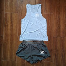 Short Style Man Distant Runnning Speed Suit Tank Tops Vest Athlete Track Field Singlet Customizable 220331