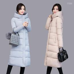 Women Winter Jacket Coat Down Parka Plus Size Long Warm Loose Hooded Snow Wear Cotton-padded Luci22
