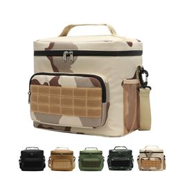 Insulated Lunch Bag Leakproof Cooler Travel Reusable Box Portable Adjustable Strap Outdoor Travel Camping Fishing Tote