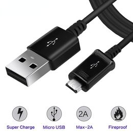 Cables Micro USB 1.2m/4ft Fast Charger Cargador Spring Data Sync Fast Charging cable for Samsung S8 S9 S20