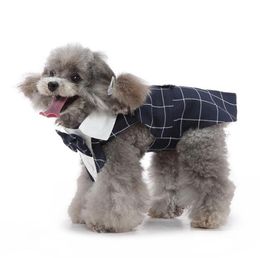 Dog Tuxedo Suit and Bandana Set Dogs Tuxedo Wedding Party Suit Pet Prince Wedding Bow Tie Shirt Formal Costume