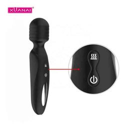 NXY Vibrators 20 Speed Vibrate Ipx7 Waterproof Rechargeable Sex Toy Women Adult Mini Massage Av Stick Wand Vibrator 0411