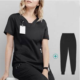 24ss YL039 Surgical Overalls Medical Uniform Two Piece Pants Scrubs Hospital Workwear Health Nurse Dental Operating Room Hand Washing Suit Doctor jacketstop