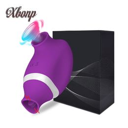 Powerful Vibrator Female sexyules Adult sexyToys Clit Nipple Clitoris Sucker Oral Tongue Licking Vacuum Stimulator for Women