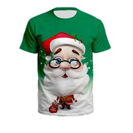 New 3D Printing Christmas Fashion Men Women Tracksuits Crewneck T Shirt Plus Size S-6XL Harajuku 016
