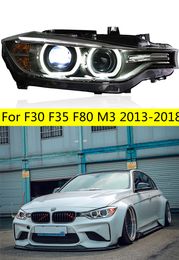 Car Parts Head Lamp For F30 LED Headlight 2013-18 F35 F80 M3 Headlights 320i 325i High Beam Angel Eye Turn Signal Lights