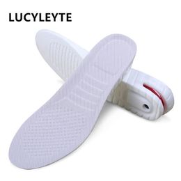 PU twolayer heightening white insole increased insole mens womens invisible movement increased cushion 3cm45cm 210402
