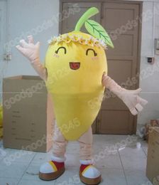 Performance mango Mascot Costumes Halloween Fancy Party Dress Cartoon Character Carnival Xmas Advertising Birthday Party Costume Outfit