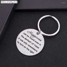 Keychains Graduation Gifts Keychain For Women Men Inspirational Gift Friend Happiness Can Be Found Birthday Presents DIY CustomKeychains Fie