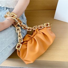 Clutches Hobos Bag For Women Cloud bag Soft Leather Single Shoulder Purse Crossbody Handbag And 220401