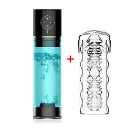 Electric Male Masturbator Cup Water Bath Penis Enlargement Pump Air Vacuum 207f