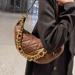 Evening Bags Luxury Top Brand Designer Small Chain Shoulder Bag Women Casual Soft Pu Leather Handbag Purses 2022 Quilted Clutch 220517