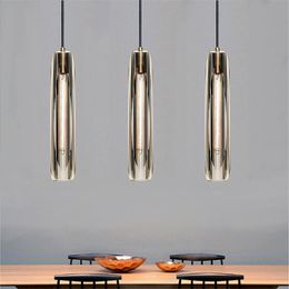 Pendant Lamps Indoor LED Crystal Chandelier Modern Geometric Interior Decoration Home Lighting Restaurant Bedroom Light / AC 220VPendant