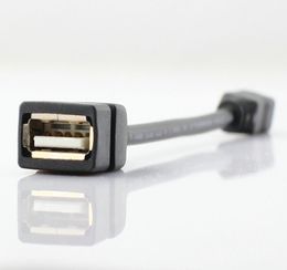 Mini 5Pin Male To USB 2.0 Type A Female Jack OTG Host Adapter Converter Short Cable