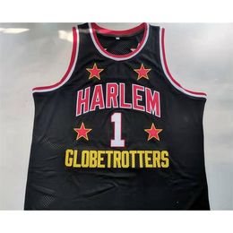 Chen37 Custom Basketball Jersey Men Youth women #1 HARLEM GLOBETROTTERS JERSEY LARRY Shorty High School Throwback Size S-2XL or any name and number jerseys