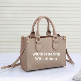 Handbag Women Luxurys Designers Bags 2021 4-color Casual travel ribbon tote bag PU material fashion shoulder bag's wallet 208# 25-19-11cm