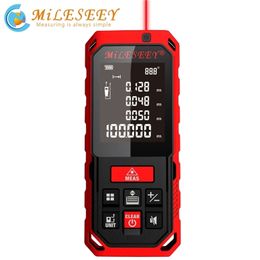 Miseey 50M 70M 100M 120M Rechargeable Laser Rangefinder New Laser Distance Meter Laser Measure Angle Tools Diastimeter Red T200603