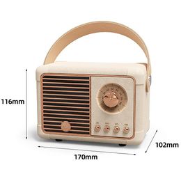 New Upgraded Hm11 plus Retro Bluetooth Speaker Audio Outdoor Mini-Portable U Disc TF Card Radio