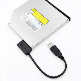 Computer Cables & Connectors USB Adapter PC 6P 7P CD DVD Rom SATA To 2.0 Converter Slimline 13 Pin Drive Cable For Laptop NotebookComputer