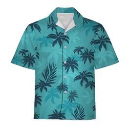 Summer Quality Harajuku Beach Arrival Men ShortSleeve Casual Anime Shirt Blouse Loose Surfing Hawaiianshirt 220527