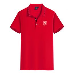 FC Twente Men's Summer leisure High-end combed cotton T-shirt Professional Short sleeve lapel shirt